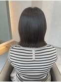 美髪＊外ハネボブ＊オリーブグレージュ＊髪質改善＊Zina札幌