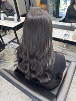 パヌポン(PANUPON)&nbsp;グレージュハイライトケアブリーチダブルカラーバレイヤージュ