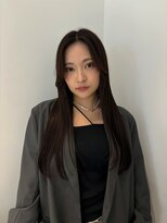 ビューバイネオリーブ 用賀店(Beau'r by neolive)&nbsp;くびれヘア縮毛矯正アプリコットオレンジ夏ハイライト《用賀》