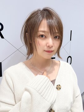 ハルキミナト ジャパン ヨコハマ(HARUKI MINATO japan YOKOHAMA) 大人ショート/縮毛矯正/学割U24/ブルーカラー/くすみベージュ