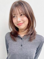 キリ 表参道(kyli)&nbsp;美髪エアリーカールダークアッシュサイドバングイメチェン