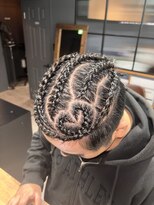 ヌーク 押上店(NooK) ハートデザインコーンロウ/地毛コーンロウ/特殊ヘア/東京