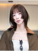 前髪カット顔周りレイヤーウルフカットショート_F31212