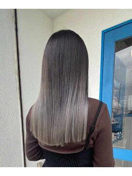 ヘアーメイク コラソン(hair make corazon) 似合わせカットメルティカラー着物フェミニンロング