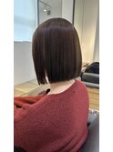 ばっさりボブ×ナチュラルストレート