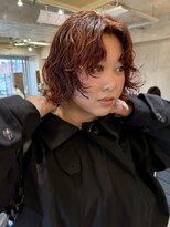 ナループロアポンテ(Nalu pu loa PONTE)&nbsp;ボブパーマ/海外風ボブパーマ/オレンジブラウン