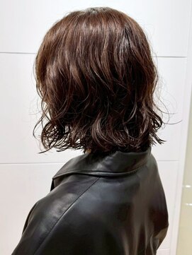 カミラボ(KAMI LABO) ボブパーマ 似合わせパーマ ウェーブ ベージュカラー 20代