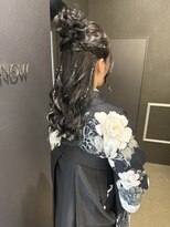 スノウ(SKNOW) ハーフアップ シニヨン ハーフシニヨン