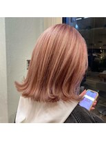 リーナ ビューティガーデン(LiNA BeautyGarden) ボブスタイル ピンクベージュ