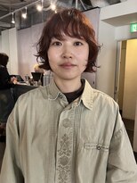 カフ(CAF) CAF FUKO ドライパーマ/ボブパーマ/オレンジカラー/大阪心斎橋