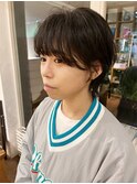 黒髪ナチュラルマッシュショート【天王寺駅】