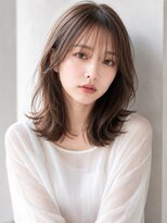 ヘアメイク アージュ 天神西通り店(HAIR MAKE age)&nbsp;くびれスタイル 顔周りレイヤー ショコラベージュ 艶カラー 20代