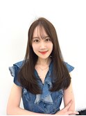 透明感カラー髪質改善ダブルカラー韓国レイヤーカット前髪顔周り