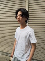 ハイセンス(HISENSE)&nbsp;メンズカットグランジパーマメンズミディアムスタイル【GIA】