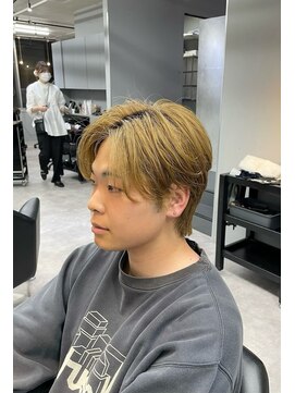 ミーク(meak) 刈り上げないメンズセンターパート