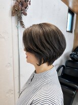 イロ ジェイアール JR奈良店(IRO)&nbsp;前下がりショート×ショコラグレージュ×ミセスショート