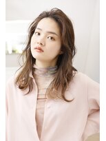 エルサロン 大阪店(ELLE salon) グラデーションカラー×ミディアムスタイル/前川　由紀子