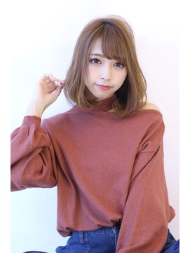 オーロ 宝塚店(ORO) ことりベージュローライト大人かわいい小顔スリークボブ大人ボブ