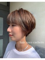 ヘアーココカシェット(hair coco cachette) 【cachette/別府/別府市】short　bob
