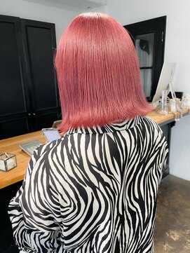 ヴェルダ 池袋店(verda) 【verdaお客様】外ハネボブ×ピンク mizuno