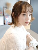 エムスラッシュ みなとみらい馬車道店(M SLASH)&nbsp;馬車道//シースルーバング/イヤリングカラー/ウルフ