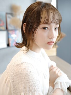 エムスラッシュ みなとみらい馬車道店(M SLASH) 馬車道//シースルーバング/イヤリングカラー/ウルフ