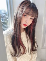 ヘアーサロンロージー 水沢寺小路店(Hair Salon Rosy) ロングレイヤー×インナーカラー