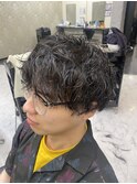 メンズ　ツイストスパイラルパーマ　