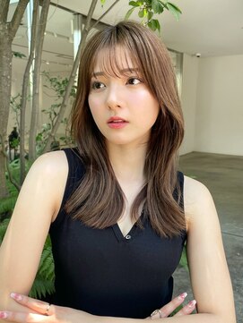 メゾンドイギー(MAISON de IGGY) くびレイヤーエモージュ前髪オリーブベージュオリーブグレージュ