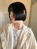 サクラ オモテサンドウ(SAKURA)&nbsp;リップラインボブ　黒髪ボブ　ミニボブ