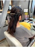 御呼ばれセット　ハーフアップ