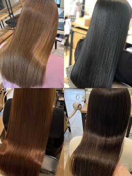 ニュイ 高槻 阪急茨木店(nui) メチェンアンブレラカラー前髪ウェーブパーマこなれミディ