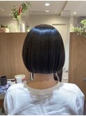【L by first】ハネる髪質からの内巻きタッセルボブ
