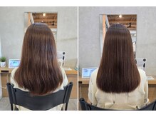 柔らかい質感とダメージレスにこだわった髪質改善縮毛矯正