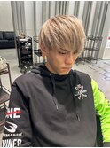 波巻きツイストスパイラルパーマ/フェザーパーマ/眉毛/メンズ