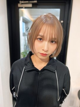 ラピス 名古屋駅前店(Lapis) ミルクティーボブ/レイヤー/前髪カット/デザイン