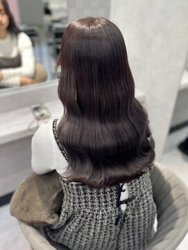 ジーナ 名駅(XENA.) 《karen》ラベンダーグレージュ/艶カラー/透明感カラー/ウェーブ