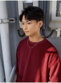 フェザーパーマメンズカットメンズパーマ毛流れパーマ名古屋栄