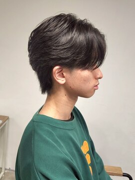 ニアウ 高崎店(Niau) メンズセンターフェザーニュアンスパーマ群高崎眉毛韓国刈り上げ