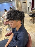 外国人風スペインカール