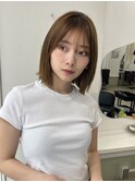 ナチュラルストレート×小顔レイヤー（町田）