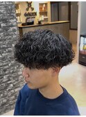 波巻きパーマ/波巻きツイストスパイラル/波巻きツイスト/メンズ