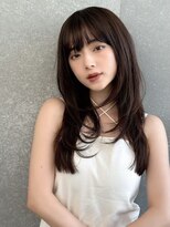 シーシンジュク 新宿南口(Sea shinjuku)&nbsp;ココアベージュ×レイヤー[小顔/黒髪/オリーブグレー]