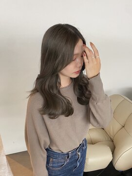 ブリーチなしオリーブベージュ