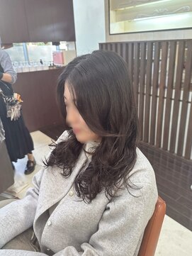 黒髪/クラゲヘアー/オリーブグレー/小顔/ココアベージュ/成田