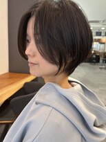 ビューエヒメ(VIEW EHIME)&nbsp;小顔カットショートボブ大人可愛いアッシュオリーブ