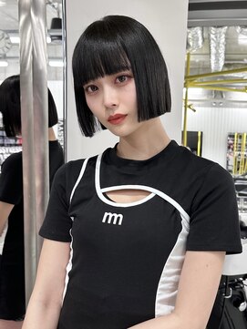 ディーンアイラ(DEAN ISLA) 切りっぱなしモードボブ ぱっつん前髪