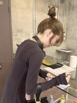 ユニオンリット(Union lit)&nbsp;ブリーチを使わないダブルカラーで作るマロンブラウンベージュ