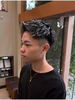 ヴァンメンクワナ(VANMEN Kuwana)&nbsp;前回のホワイトメッシュを活かしたメンズ短髪スタイル