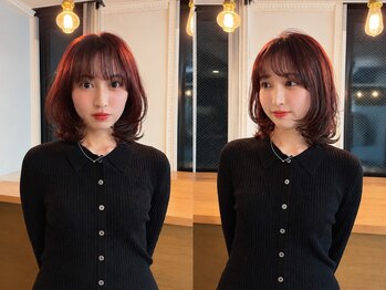 ナツ(Natu.)の写真/顔まわりのレイヤーカットで叶える、計算された小顔シルエット！あなただけの美しさを輝かせます♪